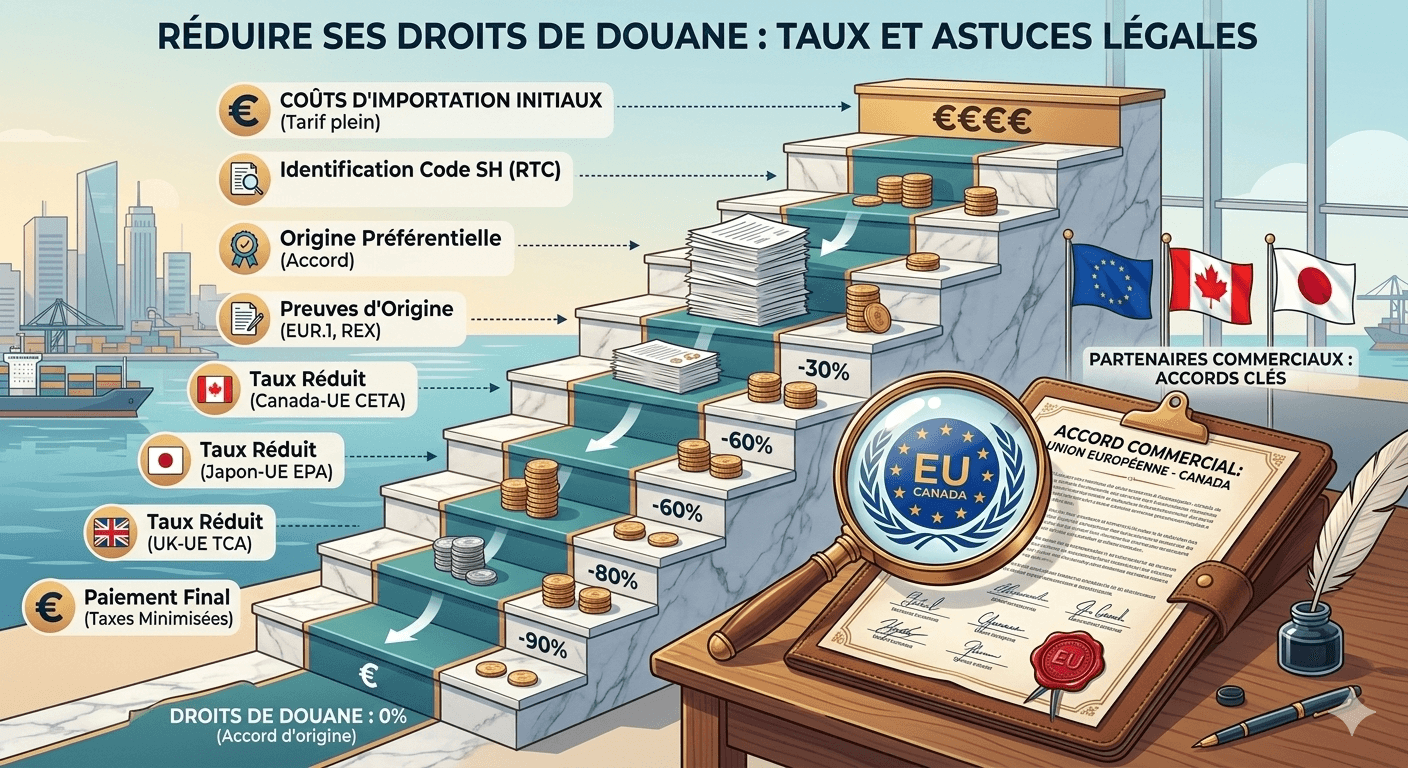 Droits de douane : tout savoir sur les taux et comment les réduire légalement