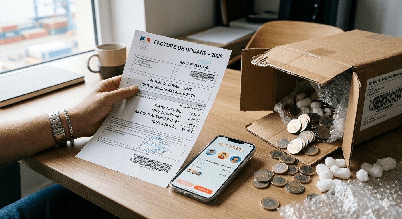 Taxe douane AliExpress : combien allez-vous vraiment payer en 2026 ?